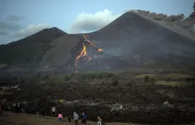  El volcán La Soufriere, en el noroeste de San Vicente y las Granadinas.