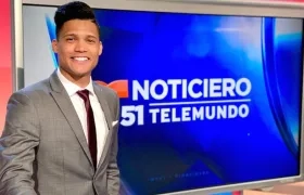 Miguel Santiesteban, en los estudios de Telemundo 51.