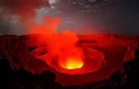 Volcán del monte Nyiragongo.