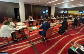El ministro de Ambiente, Carlos Eduardo Correa, en Londres, en la Reunión Ministerial previa a la COP26.