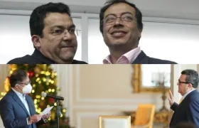 El Presidente de la República, Gustavo Petro y Jaime Dussán.