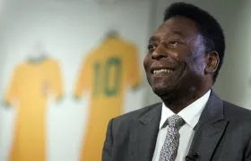 Pelé, leyenda del fútbol mundial.
