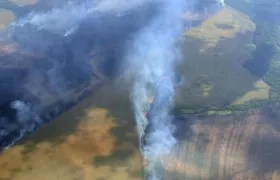 Nuevo foco del incendio en El Tuparro.