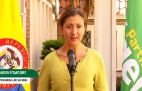 La candidata presidencial Ingrid Betancourt 