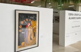 Oficinas de Gases del Caribe con obras del maestro Álvaro Barrios.
