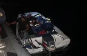 Los migrantes irregulares rescatados