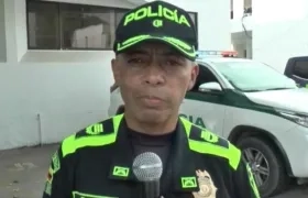 Coronel Edwin Vargas, comandante de la Policía en La Guajira. 