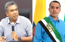 Los Alcaldes de Barrancabermeja, Alfonso Eljach, y de Yondó, Fabian Antonio Echavarría.