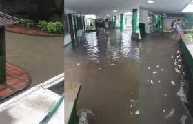 Colegio Itida inundado. 