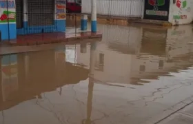 Inundación en Riohacha. 