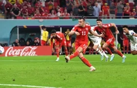 Momento del gol de Bale.