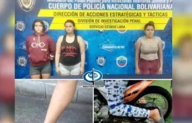 Tres de las cuatro capturadas por el delito de pedofilia en Barquisimeto.