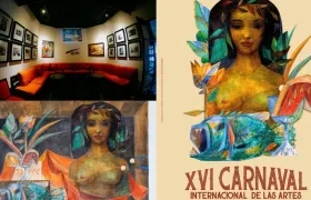 La Cueva alberga el mural 'La Mulata', que será la imagen de la edición 2022 del Carnaval de las Artes.