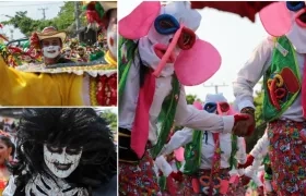 Hacedores del Carnaval de Barranquilla en la Batalla de Flores 2022.