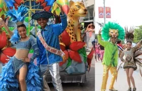 Victoria Char y Juanjo Bermúdez, los reyes infantiles del Carnaval de Barranquilla.