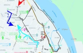 Cierres viales de Tránsito de Barranquilla, por la maratón.