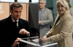 Macron y Le Pen pasarían a la segunda vuelta