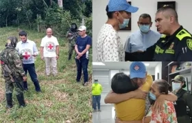 El Comité Internacional de la Cruz Roja (CICR) recibió hoy a un patrullero de la Policia de Colombia que estaba en poder de la Columna Móvil Jaime Martínez.