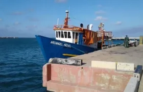 Embarcación que naufragó en Colombia.