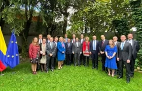 Encuentro de Gustavo Petro con embajadores de la Unión Europea.