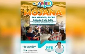 El programa ‘El Caribe habla’ se llevará a cabo este 9 de julio en la comunidad de la Mojana.