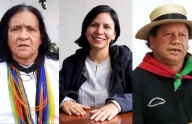 Leonor Zalabata Torres, Patricia Tobón y Giovani Yule.