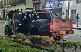 El vehículo con los explosivos que iba a ser detonado contra la Policía de Popayán.