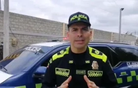 Coronel Andrés Serna, comandante de la Policía del Magdalena.