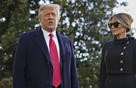 El expresidente Trump y su esposa Melania.
