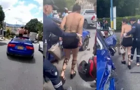 Accidente en la ciudad de Bucaramanga. 
