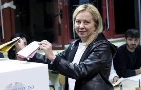 Giorgia Meloni, la gran triunfadora en las elecciones en Italia.