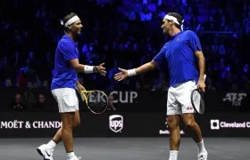 Roger Federer y Rafael Nadal. 