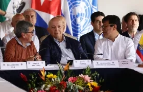 Diálogos de paz entre el ELN y el Gobierno Nacional, en Caracas.