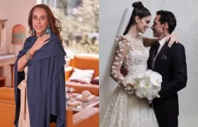 Pilar Castaño y foto de la boda de Marc Anthony.