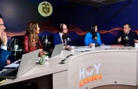 Ministro del Interior, Alfonso Prada, haciendo el anuncio por  ‘Colombia Hoy Radio’.