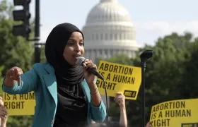 La legisladora demócrata Ilhan Omar.