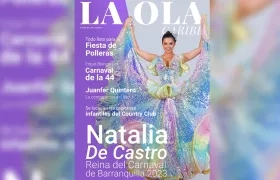 La reina del Carnaval de Barranquilla, Natalia De Castro, en la portada de la nueva edición de La Ola Caribe.
