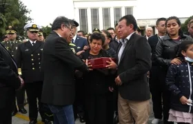 El Presidente Gustavo Petro en plena ceremonia.