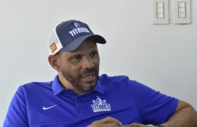 Tomás Díaz, entrenador Titanes de Barranquilla. 