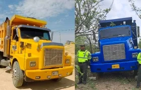 Recuperan en Sampués vehículo de carga robado en Galapa