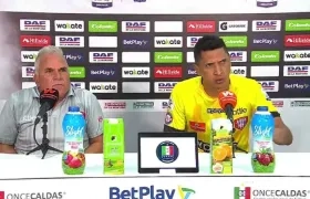 Claudio Rodríguez y Ramiro Sánchez durante la rueda de prensa. 