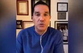 Checo Acosta en el video que envió por sus redes sociales