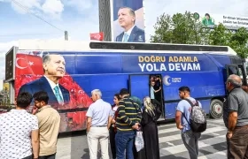 Publicidad de Recep Tayyip Erdogan.