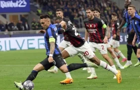 Inter derrotó al Milan 1-0.