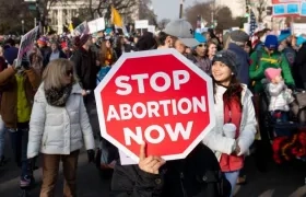 Marcha contra el aborto en Estados Unidos. 