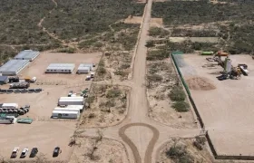 Obras del Parque Eólico Windpeshi en La Guajira.