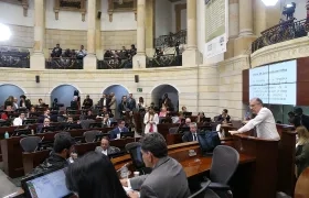 Imagen de sesión en el Senado.