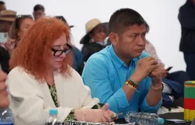 Lilia Solano, viceministra del Diálogo Social, la Igualdad y los Derechos Humanos, en una imagen de archivo en un encuentro con organizaciones indígenas