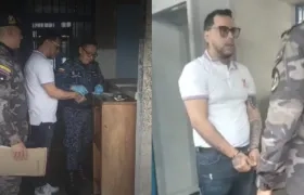Alias 'Castor' a su llegada a la cárcel de La Dorada. 
