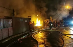 Incendio en Valparaíso. 